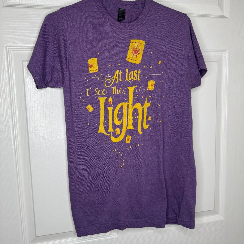 Purple Rapunzel Tee "At Last I See the Light"